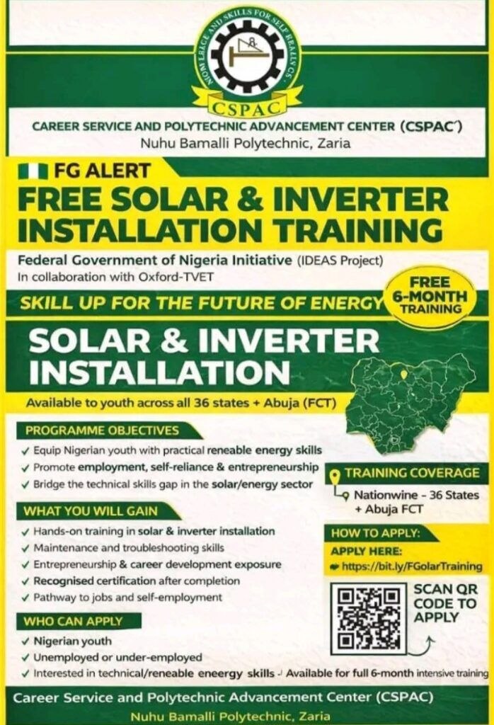 Apply for NUBA Poly-FG Free Solar and Inverter Installation